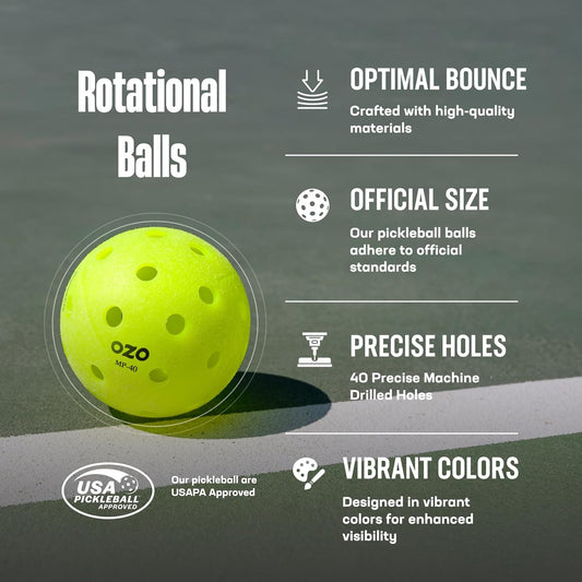 Pickleball Outdoor Rotational Balls