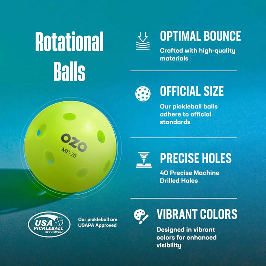 Pickleball Indoor Rotational Balls